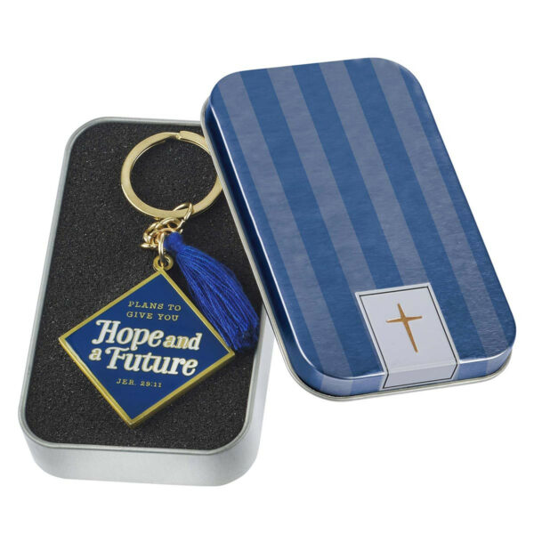 Keyring hope and future in tin